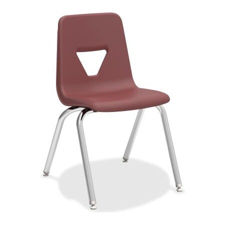Lorell Lorell 18" Stacking Student Chair - Wine - 4/Pack 99892